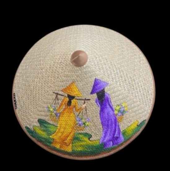 Nón lá Việt Nam hàng thêu tay